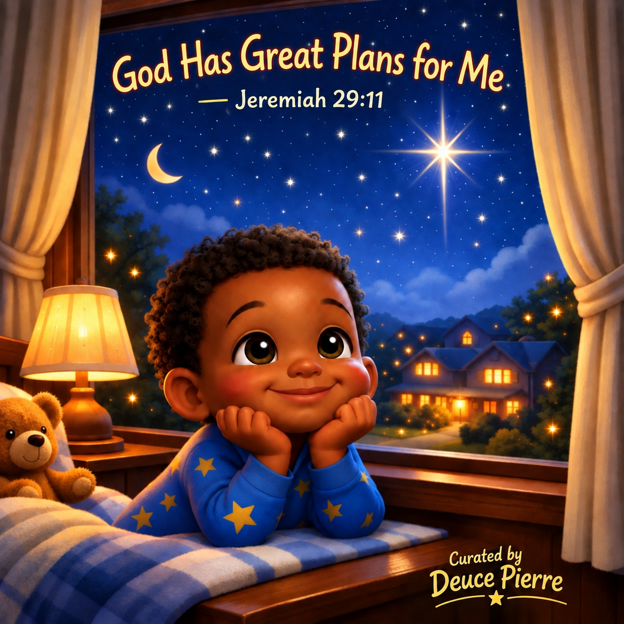 God Has Great Plans for Me, inspired by Jeremiah 29:11, curated by Deuce Pierre